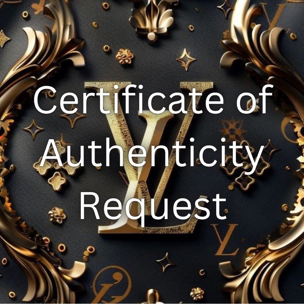 Certificate of Authenticity Request